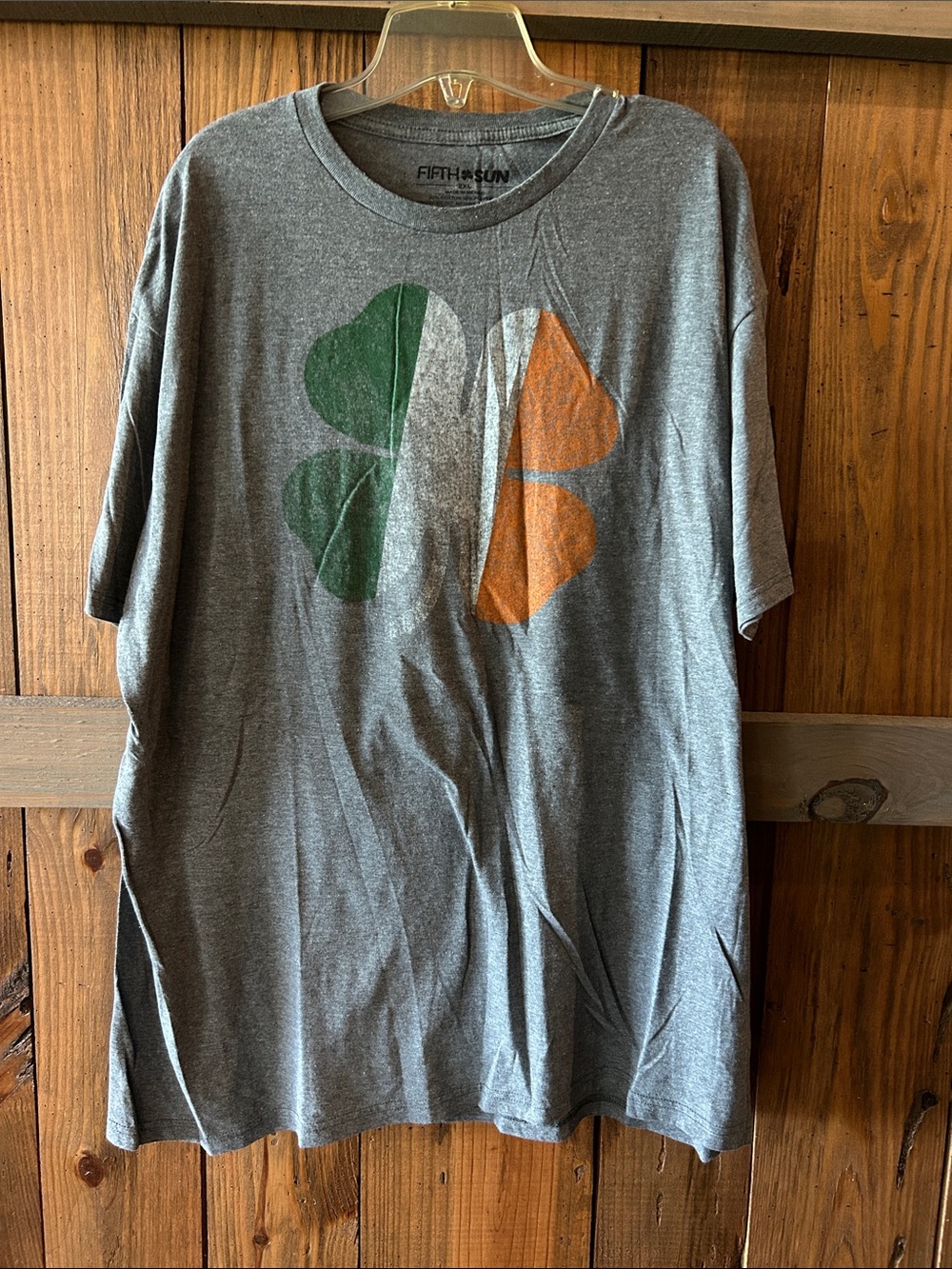 Fifth Sun Gray Crewneck Tee with Black Logo